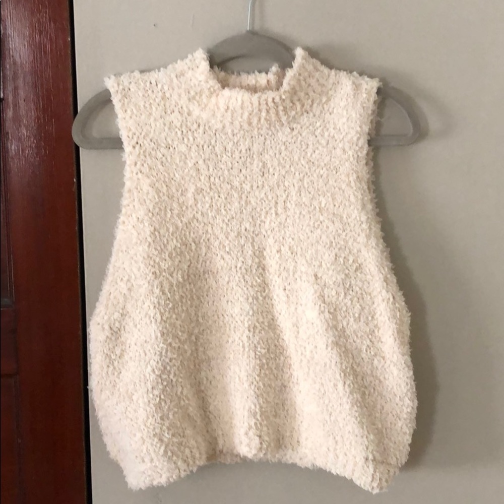 Cream Sweater Tank